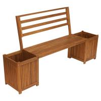 Wooden Planter Bench